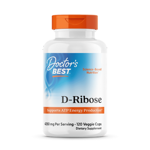 Doctor's Best D-Ribose with BioEnergy Ribose, 120 Ct