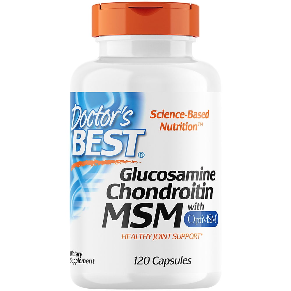 Doctor's Best Glucosamine Chondroitin MSM with OptiMSM, Joint Support
