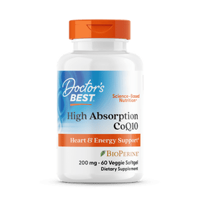 Doctor's Best High Absorption CoQ10, 60 Veggie Softgel