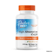 Doctors Best High Absorption CoQ10 with BioPerine, Non-GMO, Gluten Free, Naturally Fermented, Vegan, Soy Free, Heart Health and Energy Production