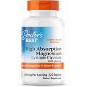 Doctor's Best High Absorption Magnesium 100 mg, 120 Tablets