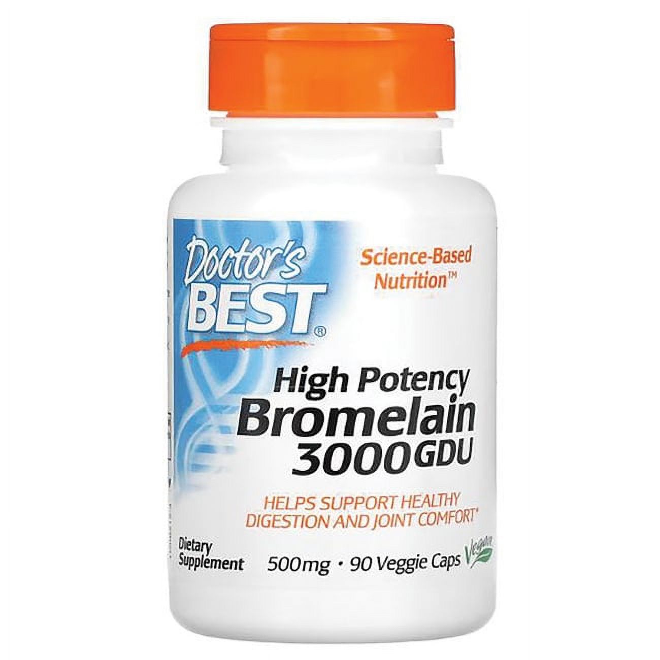 Doctor's Best High Potency Bromelain 3000 GDU, NonGMO, Gluten Free