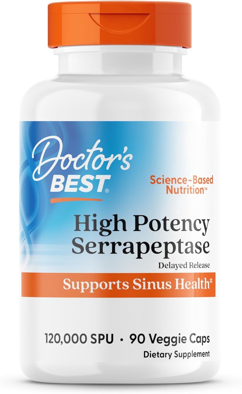 健康・医学 SA Medicine 122 123 130 133-148 Doctor's Best High Potency Serrapeptase 120,000 SPU 90 Veggie Caps