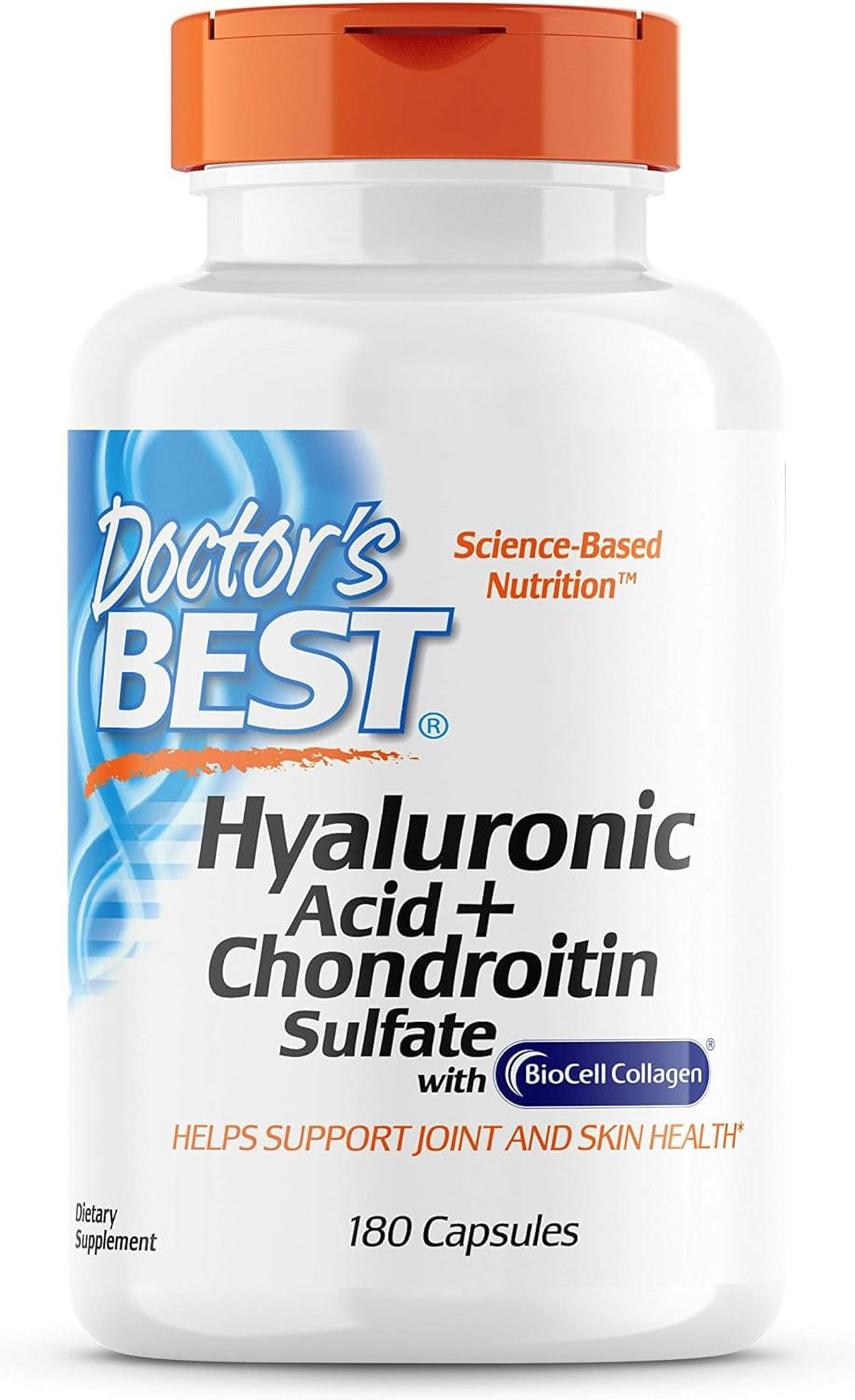 Doctor's Best Hyaluronic Acid with Chondroitin Sulfate, Featuring