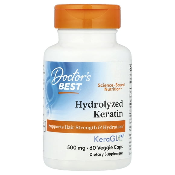 Doctor's Best Hydrolyzed Keratin 500 mg 60 Veg Caps