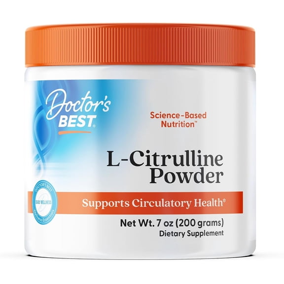 Doctor's Best L-Citrulline, Non-GMO, Vegan, Gluten Free, Soy Free, 200 Grams
