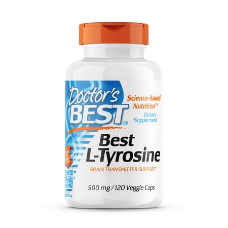 Doctor's Best L-Tyrosine, Non-GMO, Gluten Free, 120 Veggie Caps
