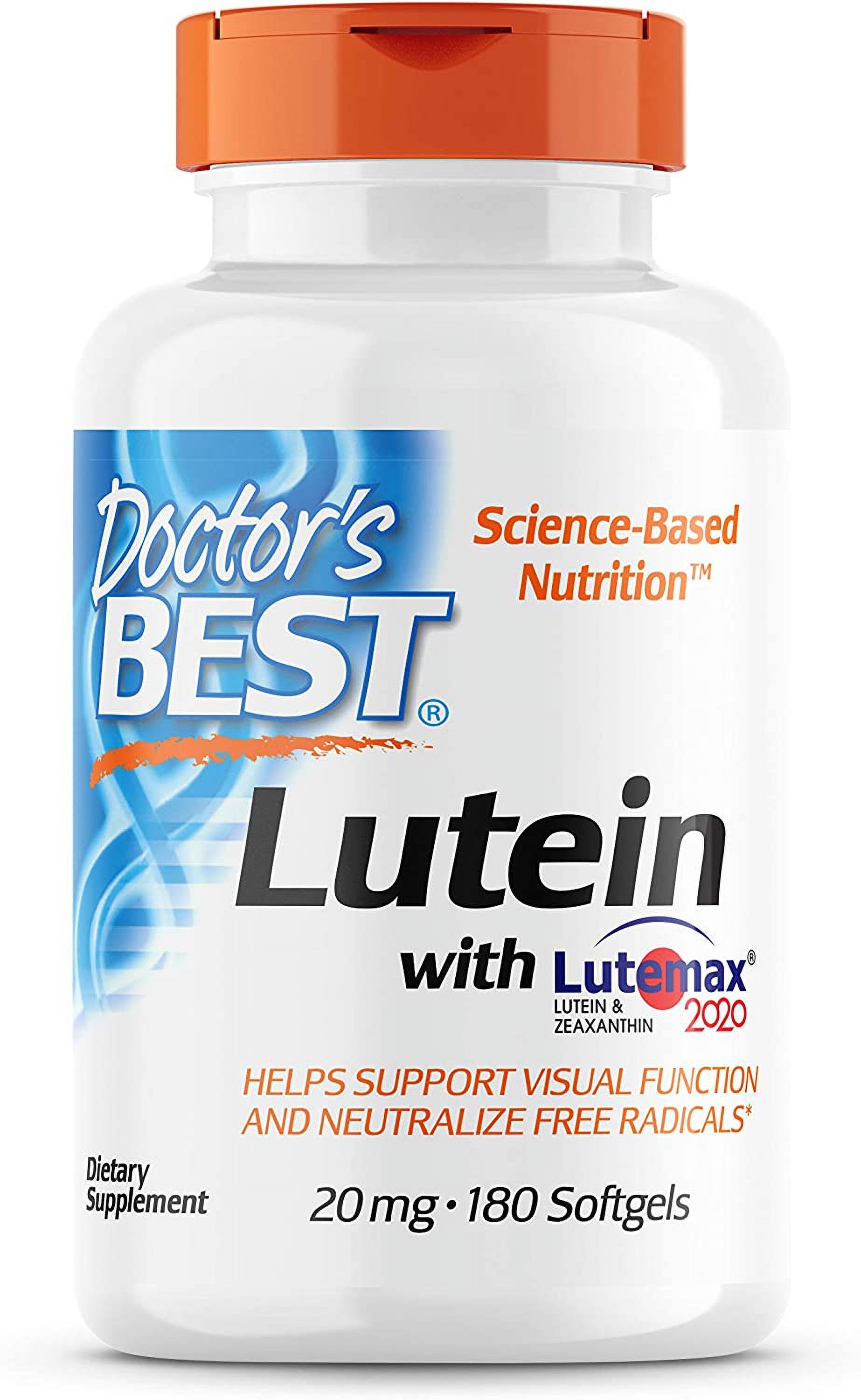 Doctor's Best Lutein Featuring Lutemax, NonGMO, Gluten Free, Soy Free
