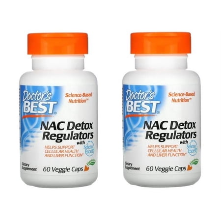 Doctor's Best, NAC Detox Regulators, 60 Veggie Caps 2 Packs