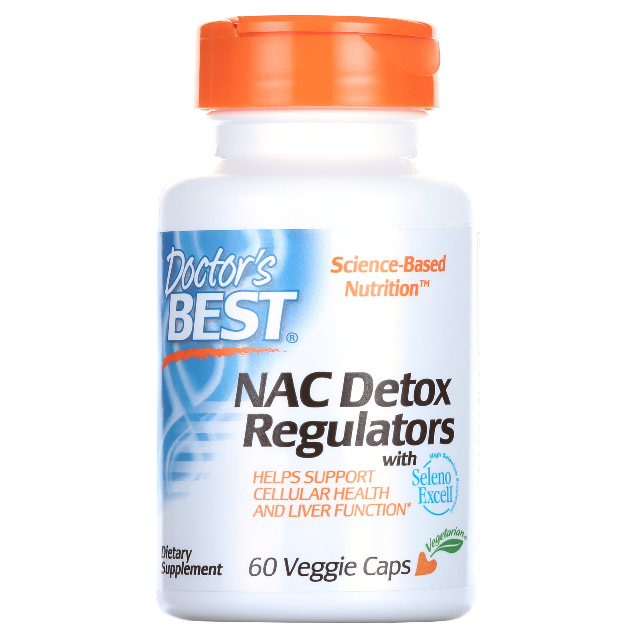 Doctor's Best NAC Detox Regulators with Seleno Excell, Non-GMO ...