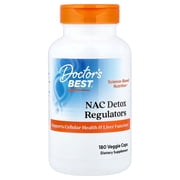 Doctors Best NAC Detox Regulators, 180 Veggie Caps