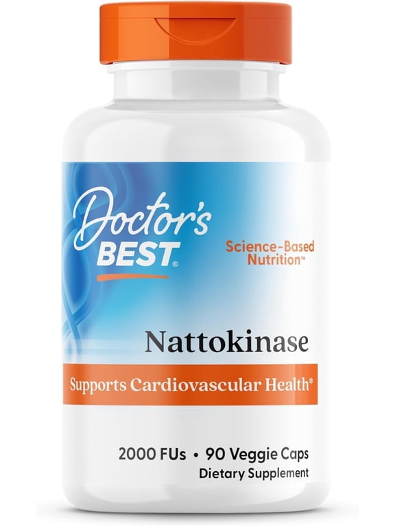 Nattokinase 2,000 Fu, Non-GMO, Gluten Free, Vegan, Supports Cardiovascular and Circulatory Health, 90 Veggie Caps