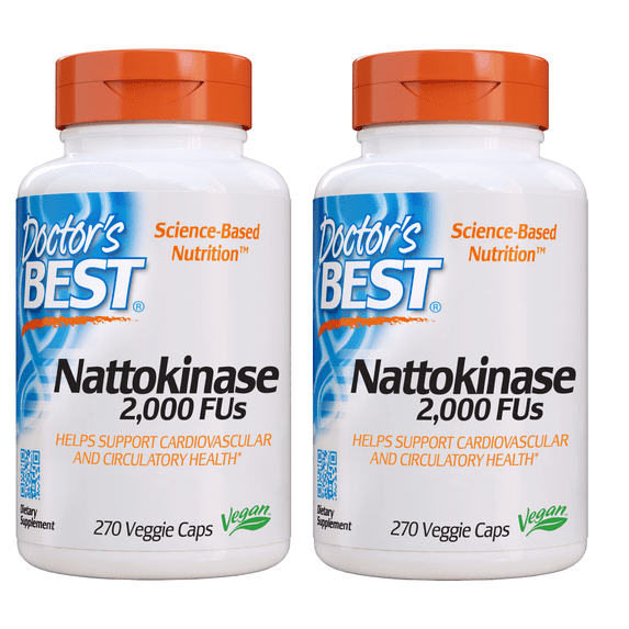 Doctor's Best Nattokinase, 270-Count, 2 Packs