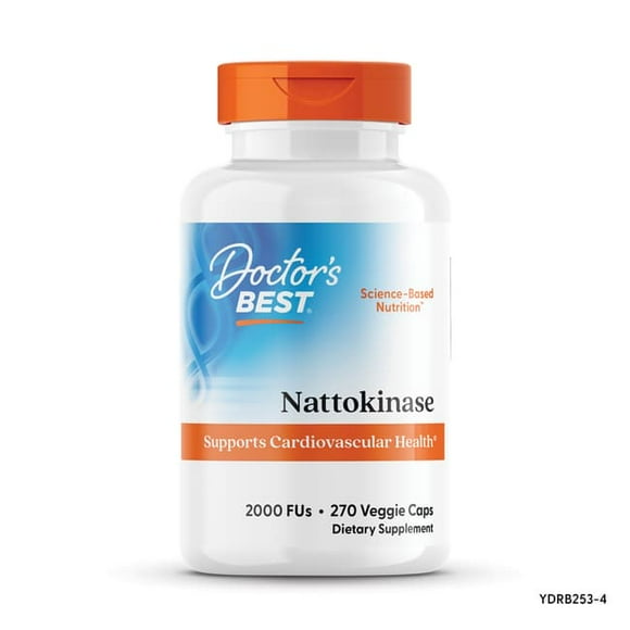 Doctor's Best Nattokinase, Non-GMO, Vegan, Gluten Free, 270 Veggie Caps