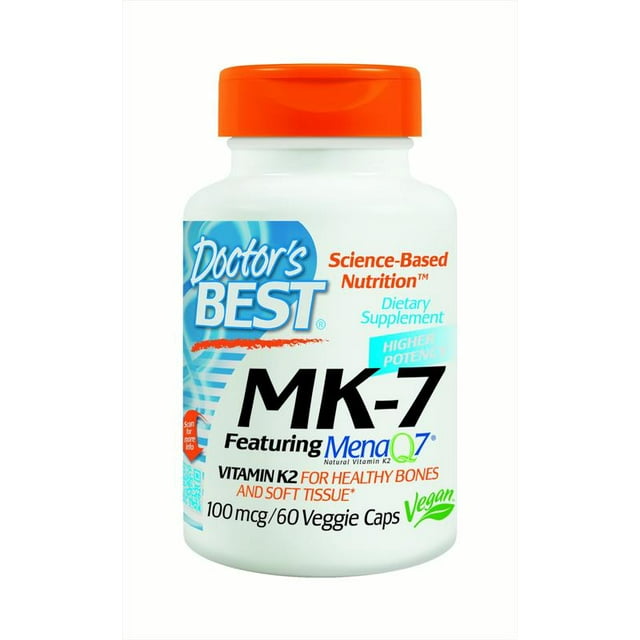 Doctor S Best Natural Vitamin K2 Mk 7 With Menaq7 100 Mcg 60 Veg Caps