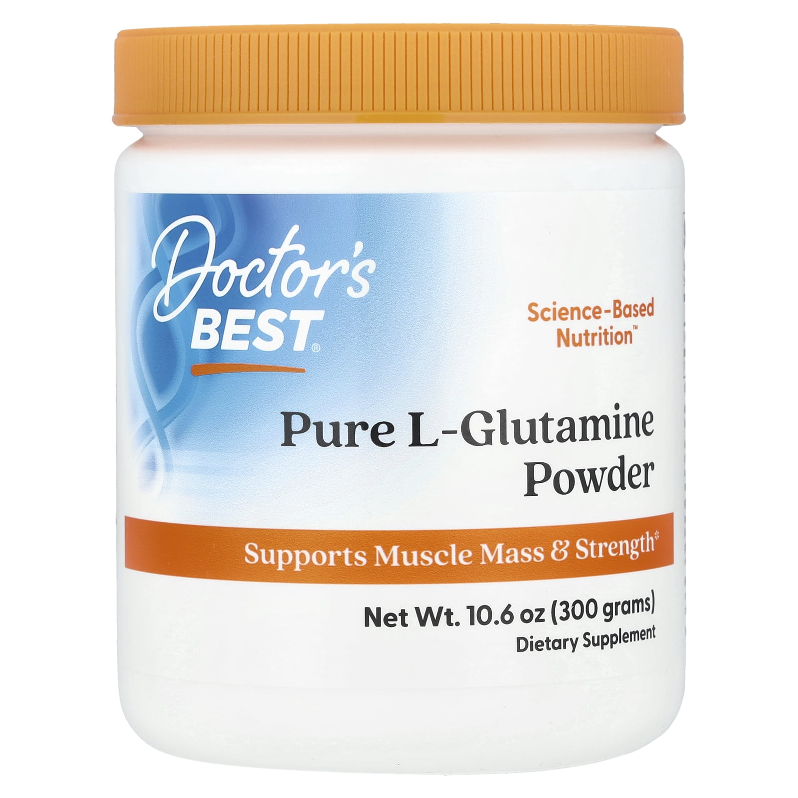 Doctors Best Pure L-Glutamine, Non-GMO, Gluten Free, Soy Free, Vegan, 300 grams