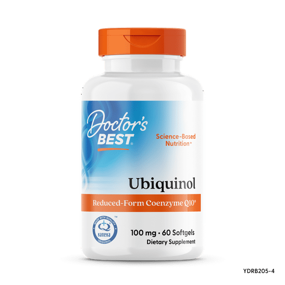 Doctor's Best Ubiquinol with Kaneka QH, Non-GMO, Gluten Free, Soy Free, Heart Health, 100 mg, 60 Softgels