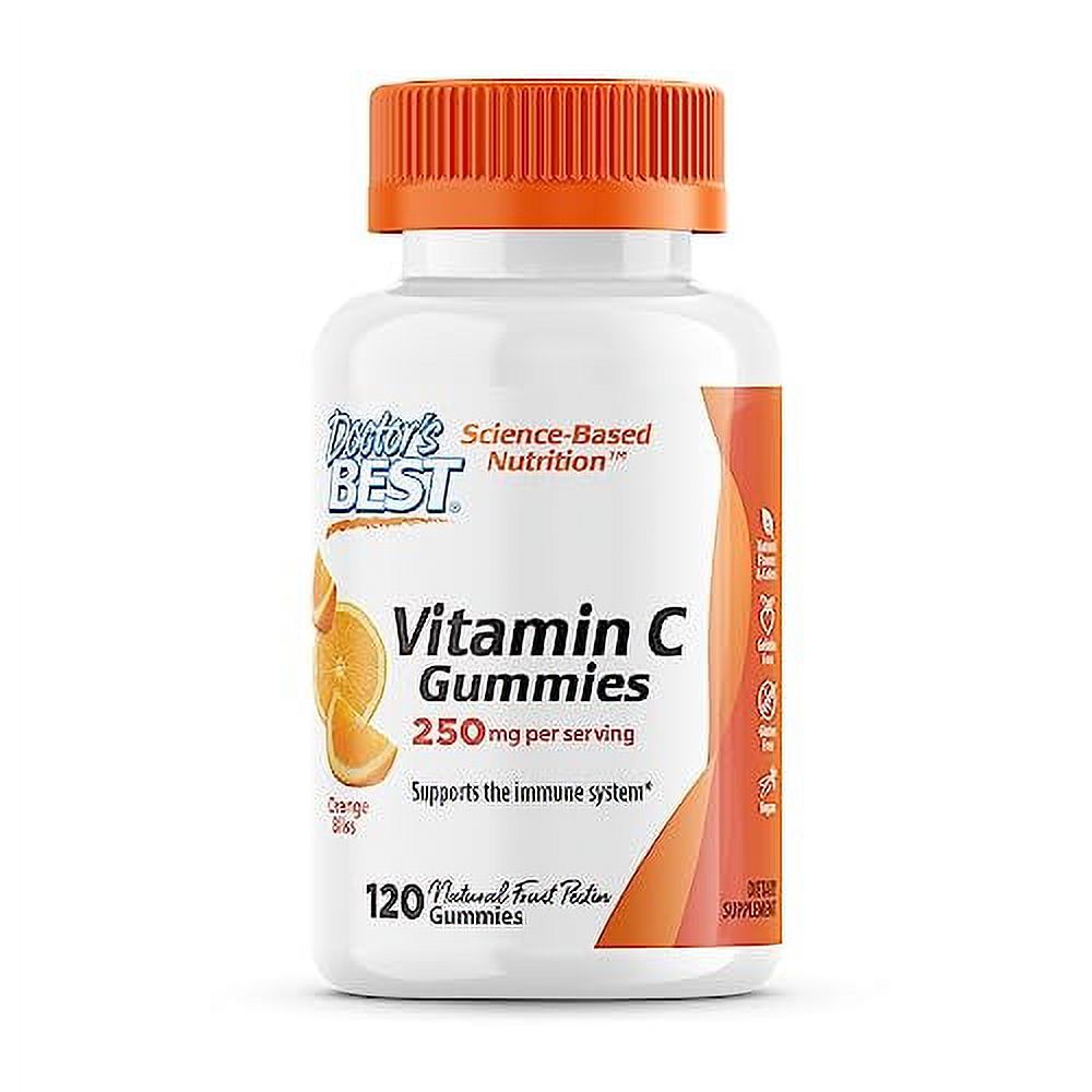 Doctor's Best, Vitamin C Gummies 250mg per Serving Great Tasting Immune