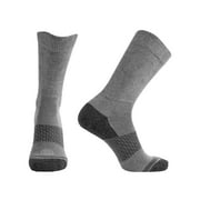 Doctor's Choice Diabetic Crew Socks, Half-Cushioned, Non-Binding, 2pk, Charcoal, Large