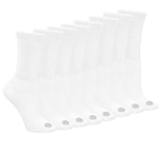 Doctor's Choice Diabetic Full Cushion Crew Women's Socks, Large, Women's Shoe Size 10-13, 4 Pack