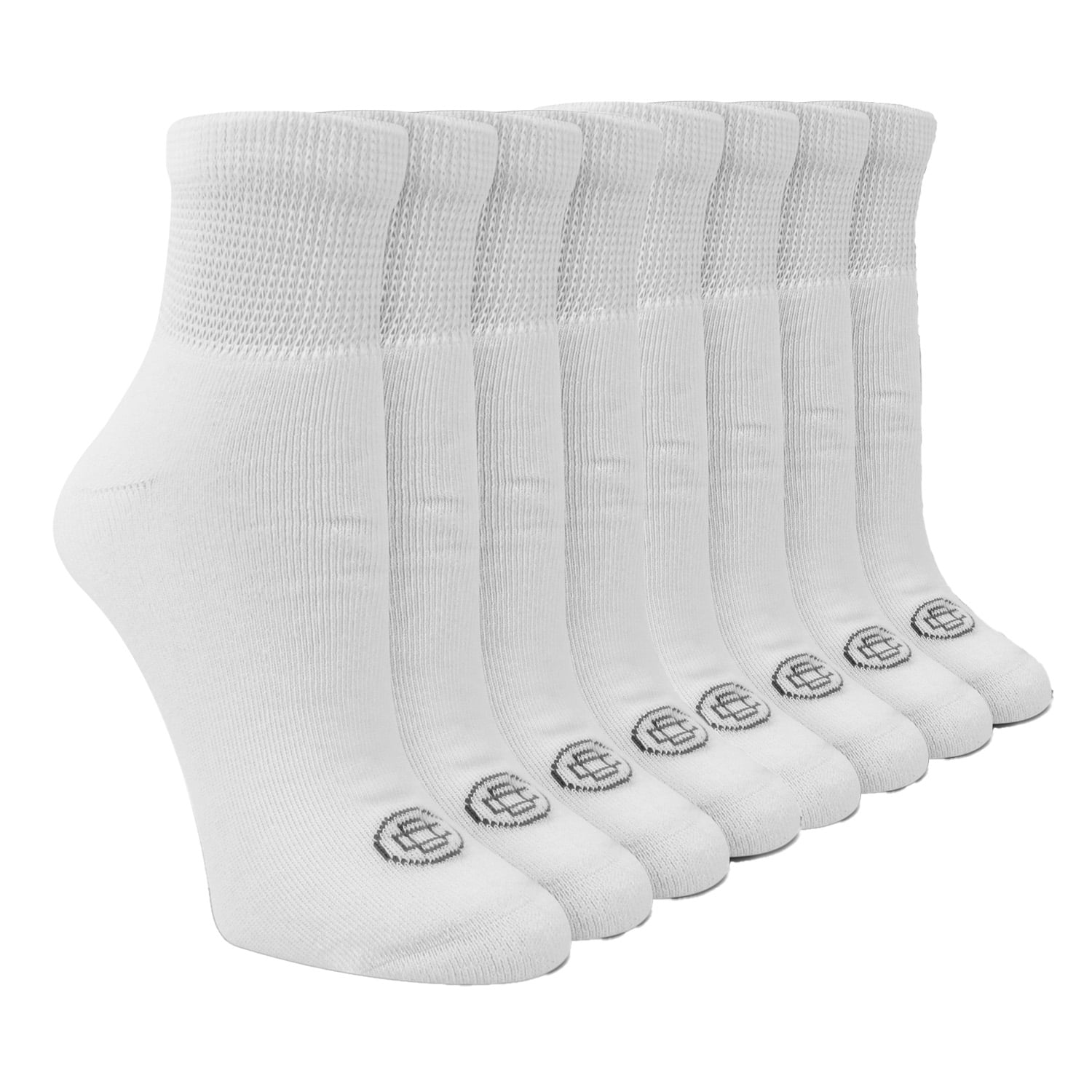 Doctor's Choice Diabetic Full Cushion Quarter Women's Socks, Medium, Women's Shoe Size 6-10, 4 Pack
