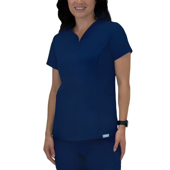 Doctor's Choice Elite -Rx Scrubs Women's Scrub Top Navy S - XXL