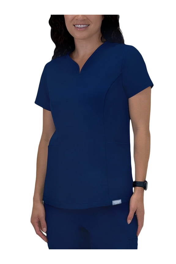 Elite -Rx Scrubs Women's Scrub Top Navy S - XXXL