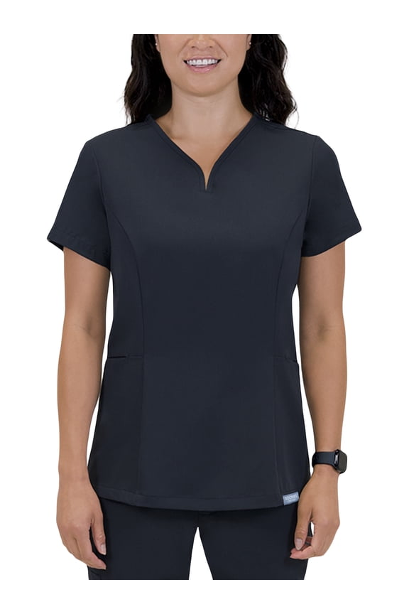 Elite -Rx Scrubs Women's Scrub Top Gray S - XXXL