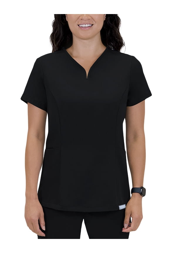 Elite -Rx Scrubs Women's Scrub Top Black S - XXXL