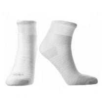 Doctor's Choice Women's Diabetic Socks, Neuropathy Quarter Socks, Non-Binding, 2 Pairs, White, Medium, Women's Shoe Size 6-10