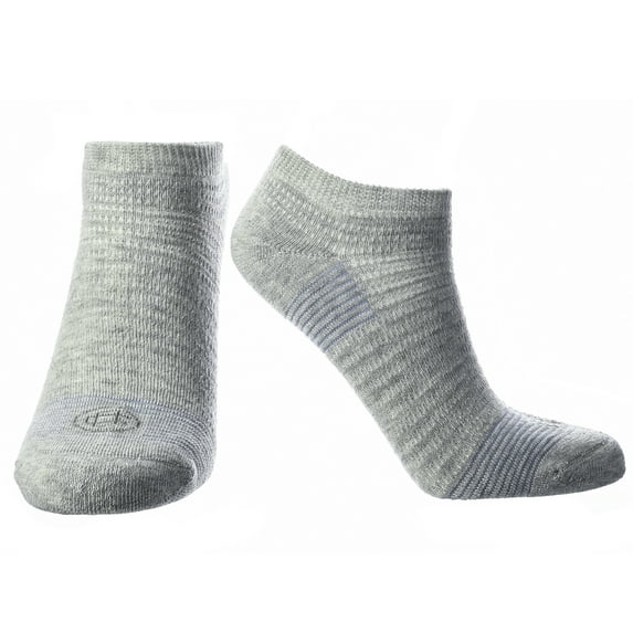 Doctor's Choice Women's Diabetic Socks, Seamless Low Cut Ankle Socks, No Show, 1 Pair, Grey, Shoe Size 9-11