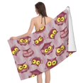 thumbnail image 1 of Doctor's Hat Owl Purple Bath Towel, Highly Absorbent towels for bathroom Quick Drying Microfiber Bath Towels for Body, Soft Shower Towels for Sport, Yoga, SPA, Gym 27x55in, 1 of 5