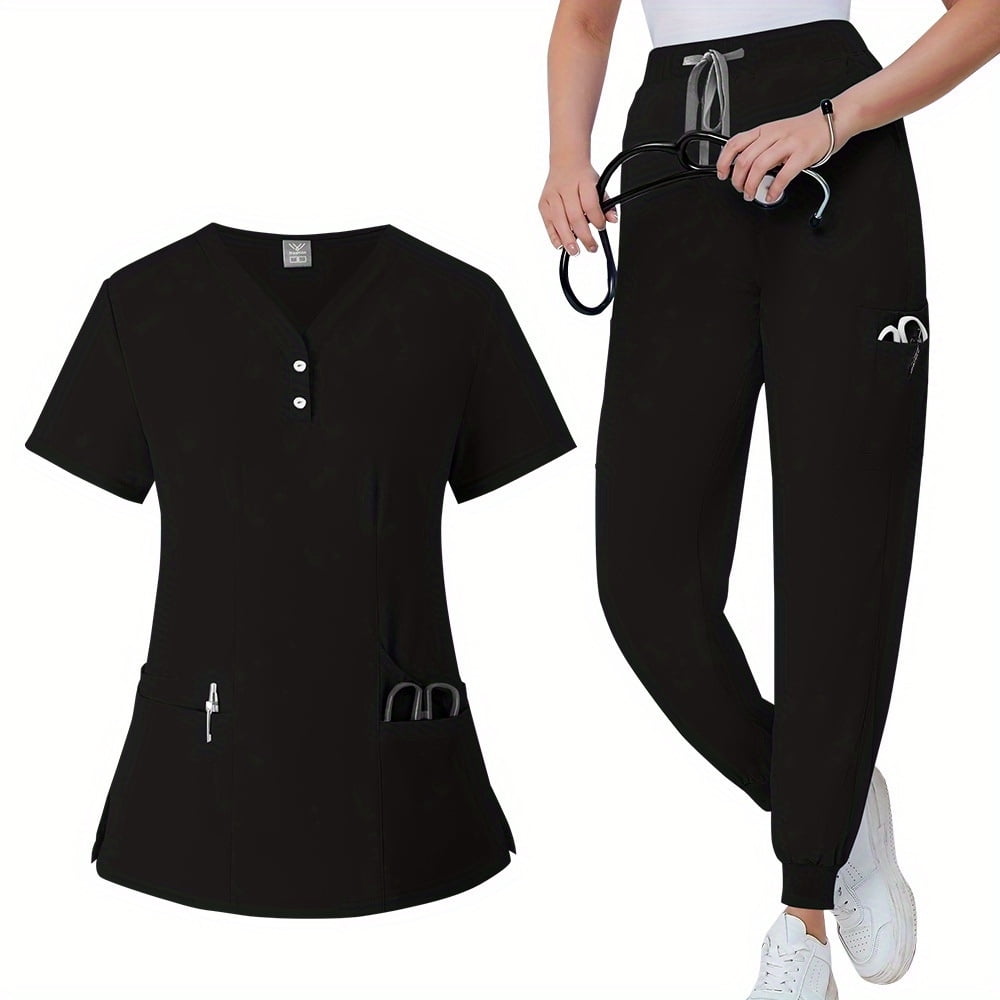 Doctor's Surgical Garment, Hand Brushing Clothes, Nurse Workwear, Work Clothes, Men's and Women's Suits, V-neck Elastic Quick-drying Hand Washing Uniform