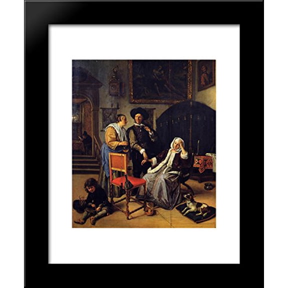 Doctor s Visit 20x24 Framed Art Print by Jan Steen