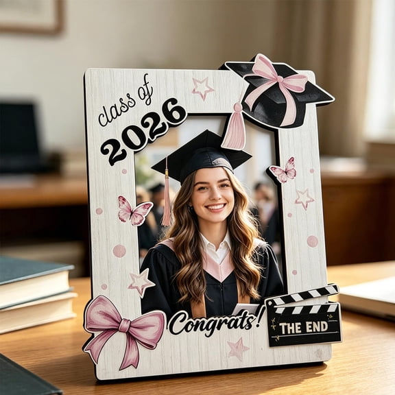 Doctoral Hat Scroll Photo Frame, Graduation Wooden Frame Style B Doctoral Hat Scroll Photo Frame, Creative Design & High-Quality Wood, Photo Frame for Graduation, Home, Office Decoration.