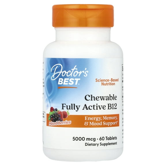 Doctors Best Fully Active B12 5000mg 60 Chewable