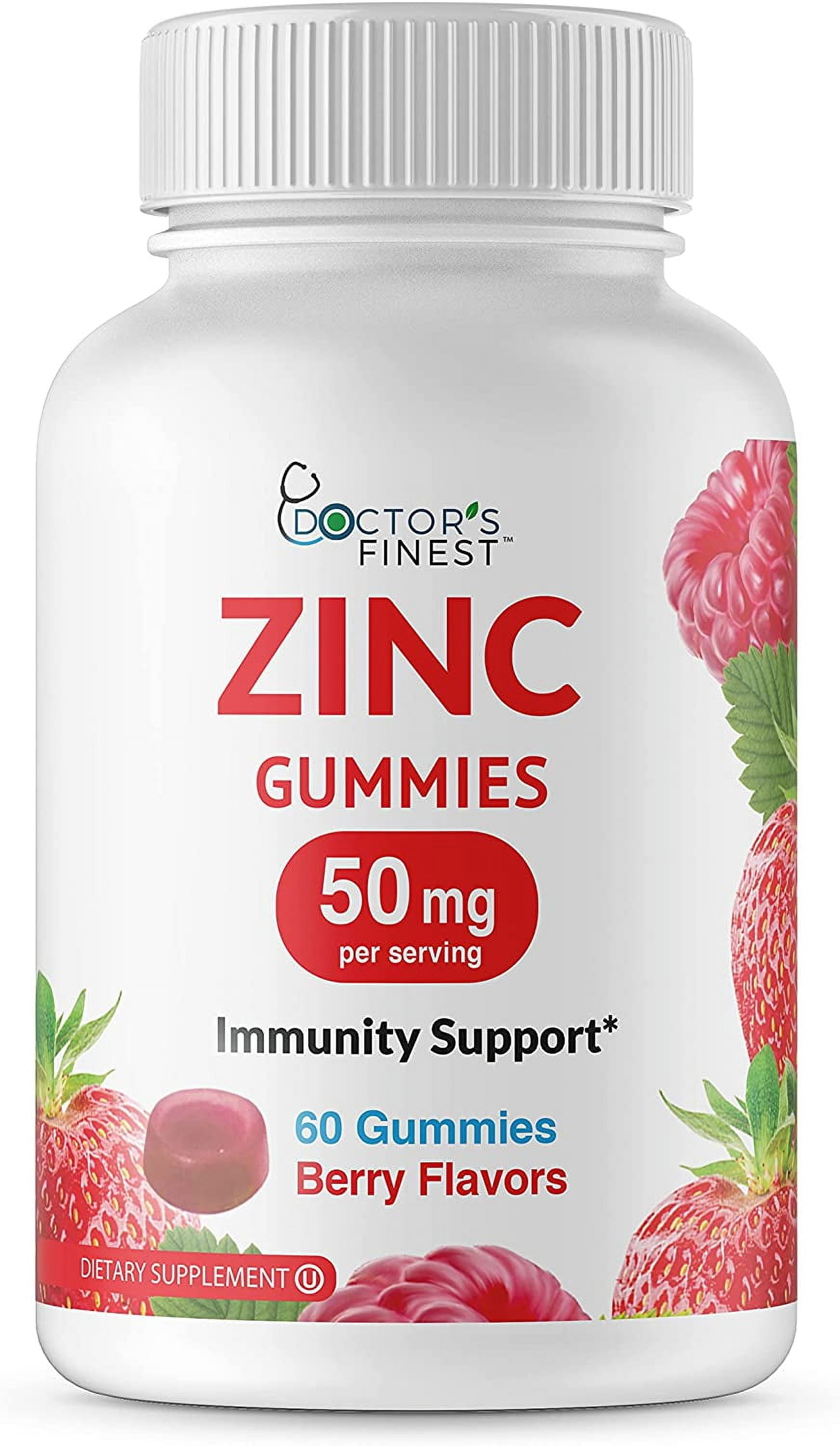 Doctors Finest Zinc Gummies 50mg - 60 Gummies