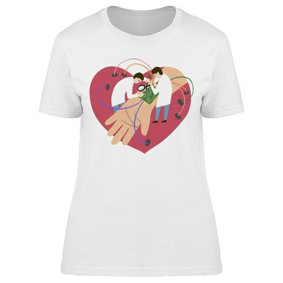 Doctors Making A Heart Surgery T-Shirt Women -Image by Shutterstock, Female XX-Large