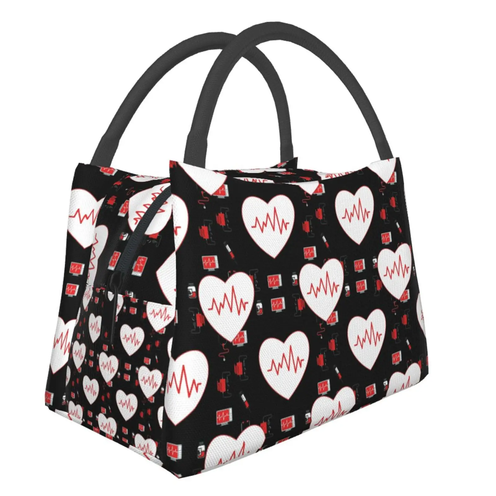 Doctors Nurse Print Thermal Lunch Bag Women Portable Insulated Cooler Bag Picnic Office Reusable P462aaapked Lunch Box Bags