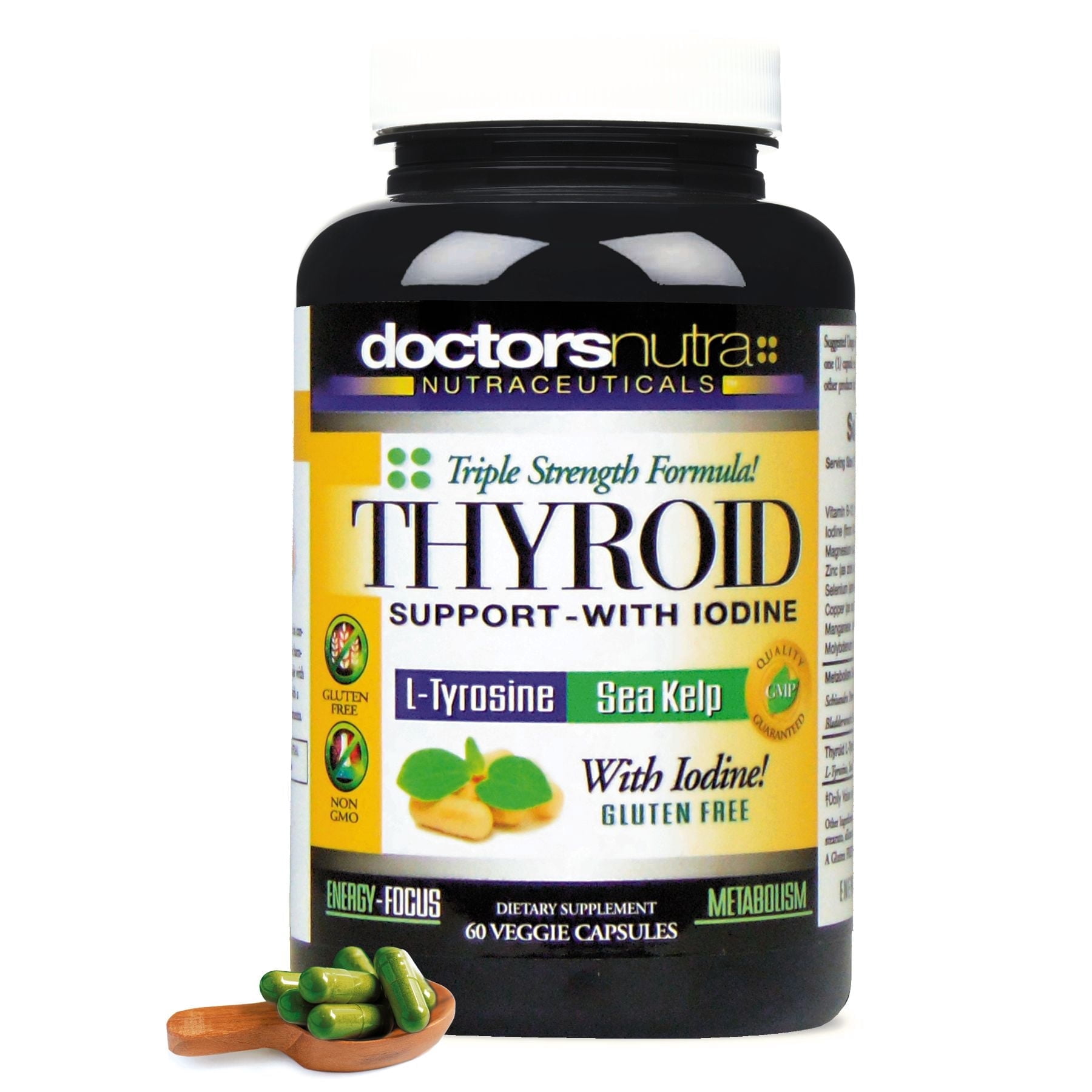 Doctors Nutra Thyroid Support Supplement, Vegetarian, Gluten-Free, 60 Count - Walmart.com Doctors Nutra Thyroid Support Supplement, Vegetarian, Gluten-Free, 60 Count - Walmart.com