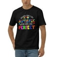 thumbnail image 1 of Doctors Says I Am Autistic Mom Says I Am Perfect Cotton T-Shirt Black Xx-Large, 1 of 5