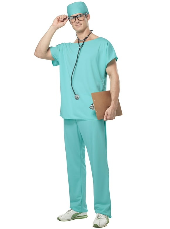 Doctors Scrubs Adult Mens Halloween Costume size Small 38-40