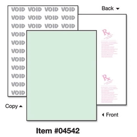 DocuGard Advanced Green Medical Security Paper, 7 Features, 8.5 x 11 Inches,24 lb, 500 Sheets (04542)