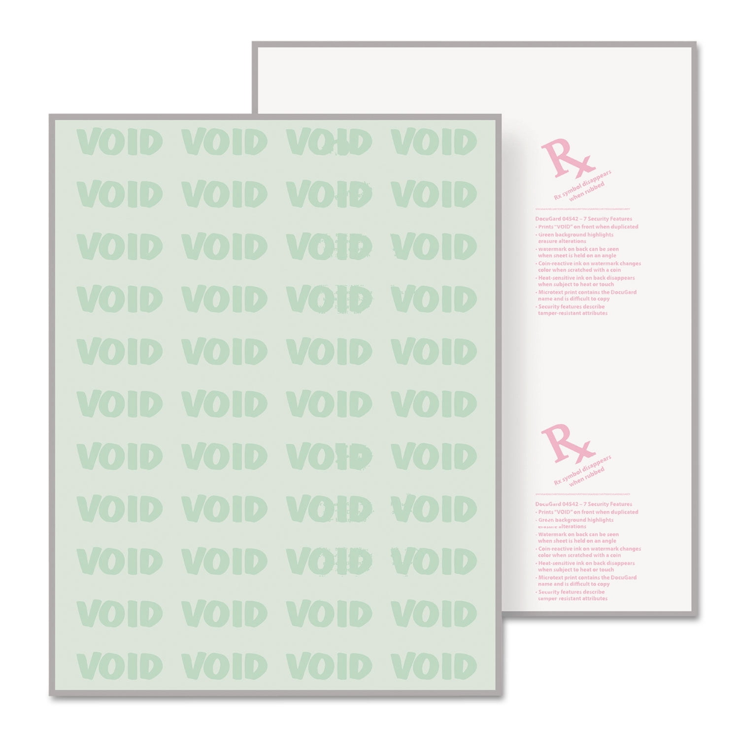 DocuGard Advanced Green Medical Security Paper, 7 Features, 8.5 x 11 Inches,&nbsp;24 lb, 500 Sheets (04542)