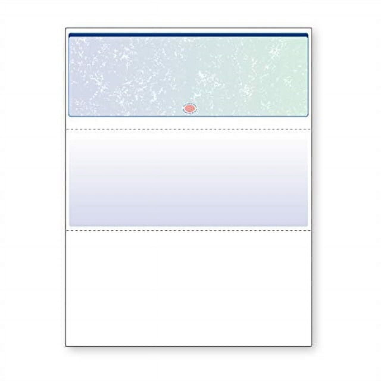 DocuGard Blue/Green Prismatic Top Check, 8.5" x 11", 24 lb, 500 sheets