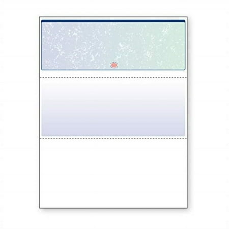 DocuGard Blue/Green Prismatic Top Check, 8.5" x 11", 24 lb, 500 sheets