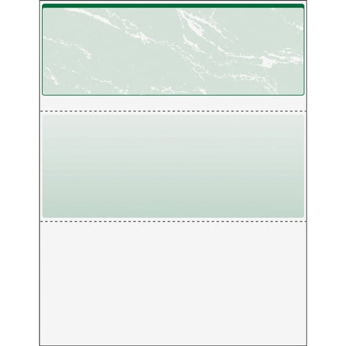 DocuGard Security Business Checks, Letter, 8 1/2" x 11", 24 lb Basis Weight, Erasure Protection, Watermarked, Marble Green (04502) | 5 Reams