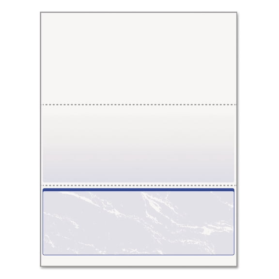 DocuGard Standard Security Check, 11 Features, 8.5 x 11, Blue Marble Bottom, 500/Ream | Bundle of 5 Reams"