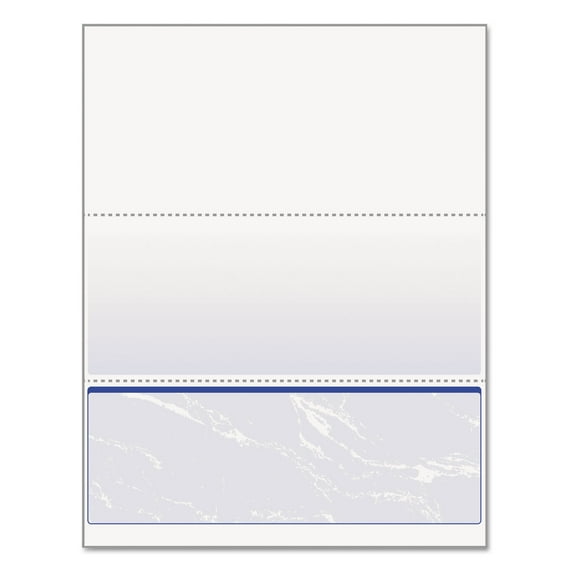 DocuGard Standard Security Check, 11 Features, 8.5 x 11, Blue Marble Bottom, 500/Ream