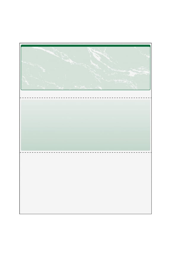 Security Business Checks, 1RM-CT, Marble Top-Green
